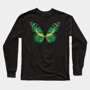 Mauritanian Flag  Butterfly - Gift for Mauritanian From Mauritania Long Sleeve T-Shirt